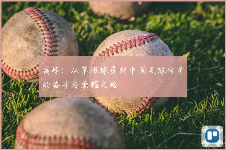 高峰:从草根球员到中国足球传奇的奋斗与荣耀之路