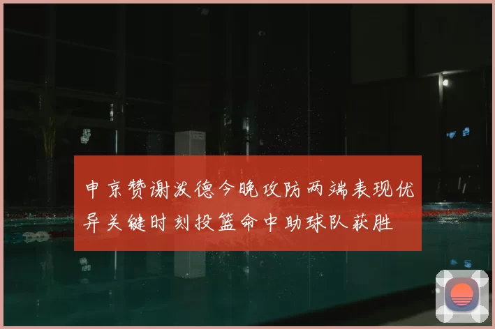 申京赞谢泼德今晚攻防两端表现优异关键时刻投篮命中助球队获胜